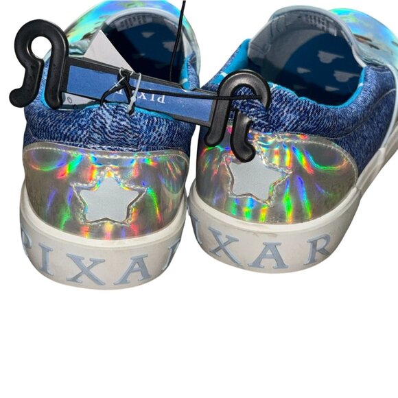 Disney/Pixar Womens Irredescent Silver Slip On Sneakers-Size 10-NWT - Picture 6 of 10